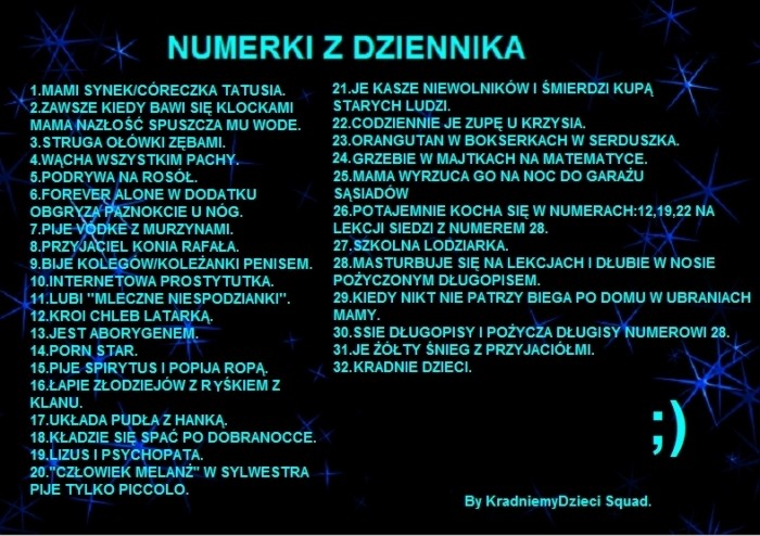 numerki - chamsko.pl