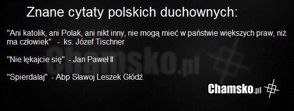 Cytaty Duchownych Chamskopl